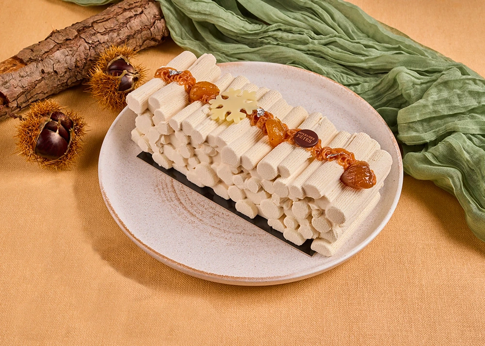 Image Bûche à partager Marron Cassis